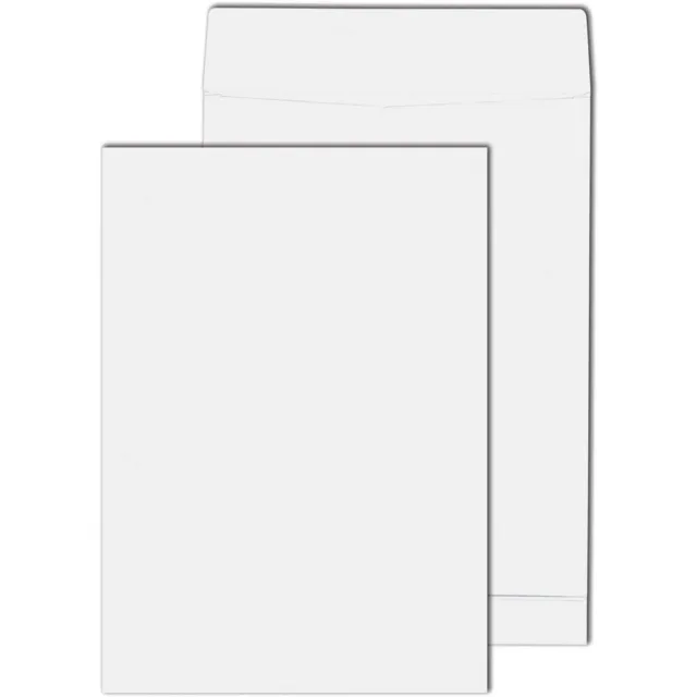 MAILmedia Faltentaschen DIN B4 ohne Fenster weiß mit 4,0 cm Falte, 100 St.