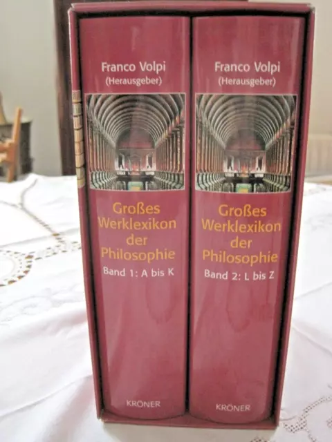 Großes Werklexikon der Philosophie, 2 Bände ~ Franco Volpi ~ im Schuber