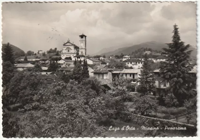 Miasino - Novara - Panorama - Lago D'orta - Viagg. 1955 -96126-