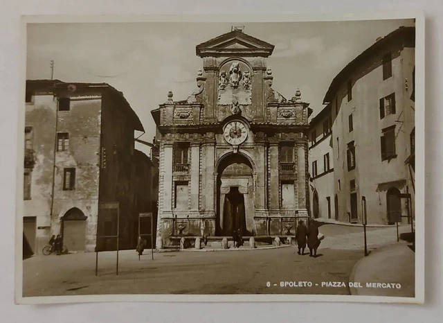 SPOLETO ( PERUGIA) Piazza Del Mercato,  Vg 1953 f.g. Aninata e Bella