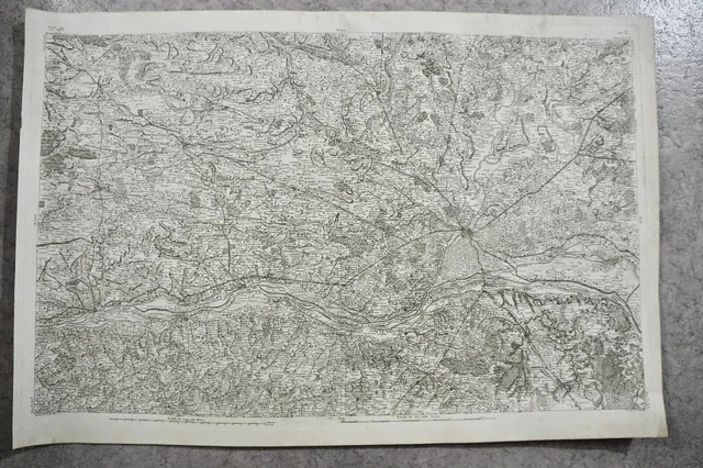CASSINI CARTE IN PLANO 630mm X 950 mm, 1808, ANGERS ANCENIS , n°98, 10E,