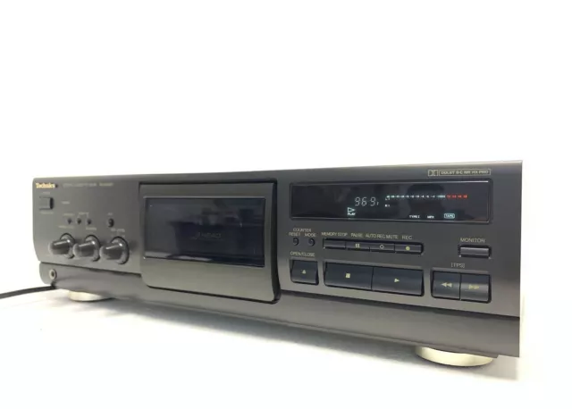 TECHNICS RS-BX601 Stéréo Cassette Deck 3 Head Vintage 1994 Hi End Work Good Look 3