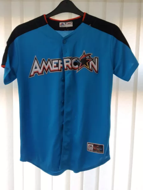 Majestic MLB All-Star Game 2017 National Jersey Shirt Womens Large 14/16 Blue