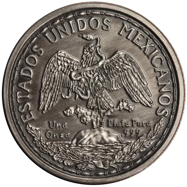 2022 Mexico Onza Caballito Peso Tribute 1 oz Silver ANTIQUE EDITION 2