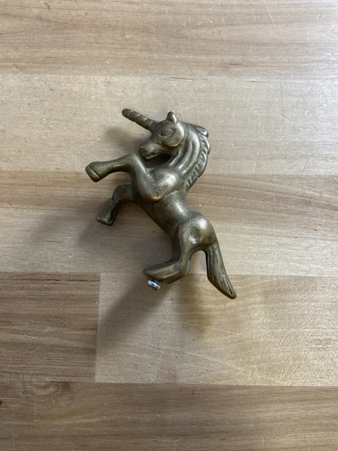 Vintage 1960s Unicorn Brass Flag Pole Topper