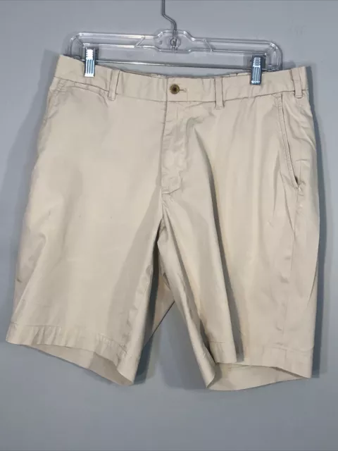 Polo Golf Shorts Mens 32 Ralph Lauren Classic Fit Flat Front Chino Khaki Stretch