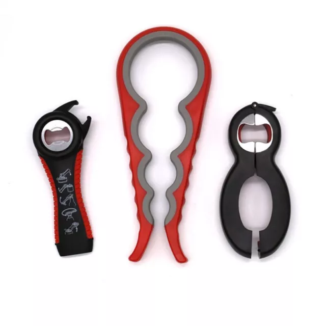 3Pcs/set Multifunction Jar Openers Can Opener Beer Cap Opener Manual Tools