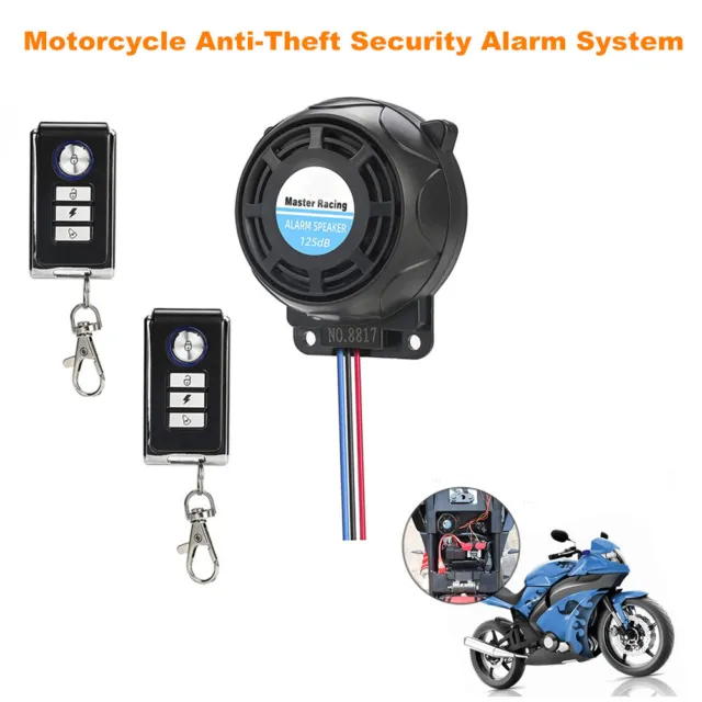 Wireless Anti-Theft 12V Motorcycle Alarm with Remote Control Security Alarm Kit