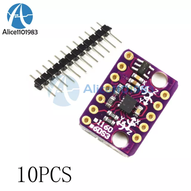 10PCS 6-axis Rate Gyro BMI160 6DOF Gravity Accelerometer Sensor Module IIC SPI