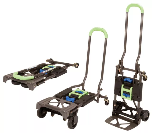 Cosco Shifter Multi-Position Folding Hand Truck and Cart, Green