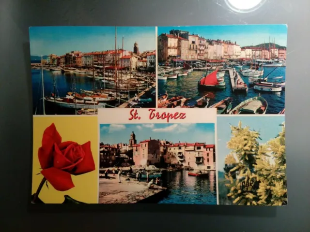 Cpsm Cpm  Carte Postale Var  Saint Tropez Vieux Port Des Pêcheurs Différentes Vu