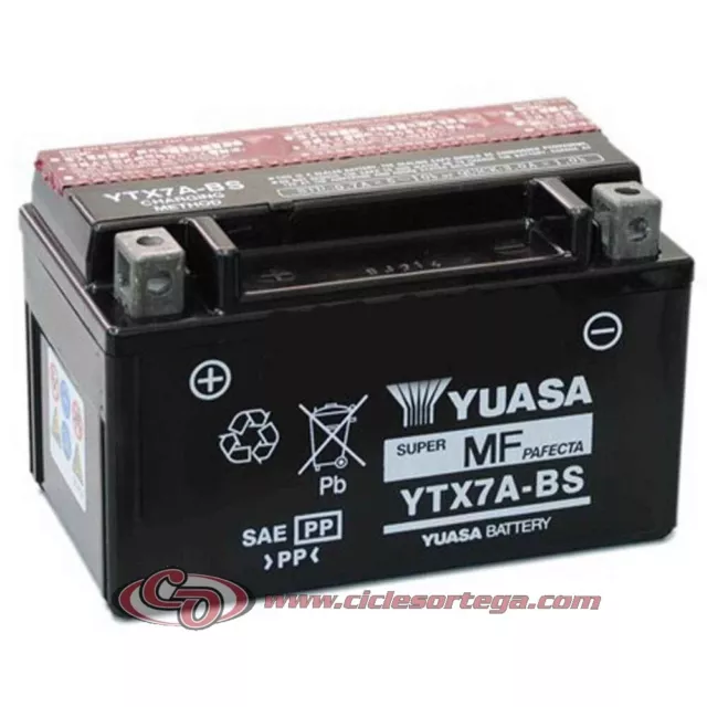 Bateria YUASA YTX7A-BS﻿ ACTIVADA Original Yamaha﻿ ENVIO 24 HORAS