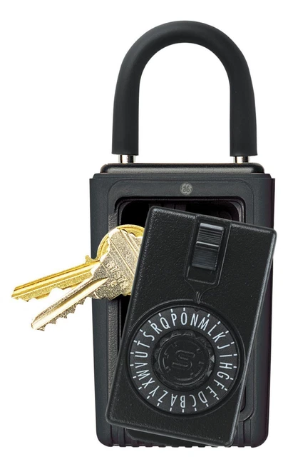 GE Supra Keysafe C3 Portable Key Lock Box Spin Dial Door Knob Black 000394 GE Supra Keysafe C3 Portable Key Lock Box Spin Dial Door Knob Black 000394