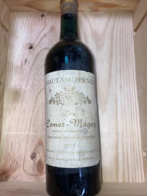 Sauternes Cru Comet Magey 1965 Contigu Château D’Yquem