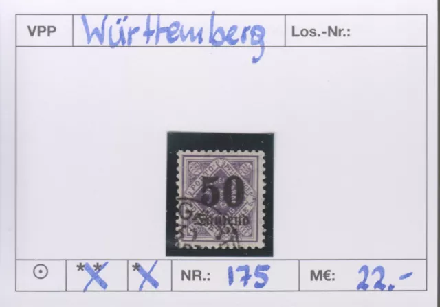 Altdeutschland Württemberg  Sauber  O aus gepfl. Sammlerbestand ........ Ansehen