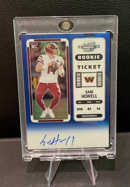 2022 Contenders Optic Rookie Ticket RPS Auto Blue #133 Sam Howell /75