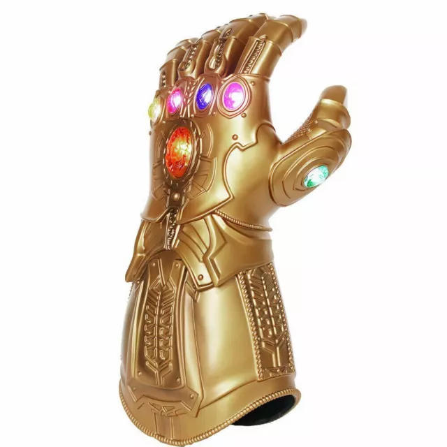 Kids Avengers Infinity War Gauntlet LED Light Thanos Glove Cosplay Props Gift AU