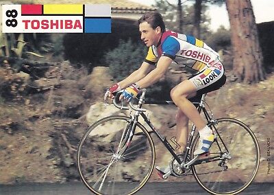CYCLISME carte cycliste DOMINIQUE ARNOULD champion de france  équipe TOSHIBA 89 