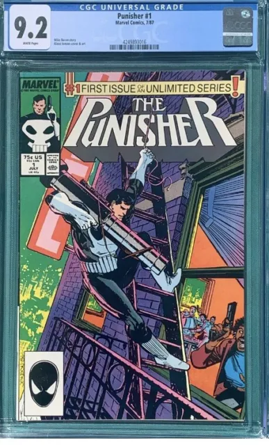 The Punisher #1 1987 1st Ongoing Solo Series Marvel Comics CGC 9.2!