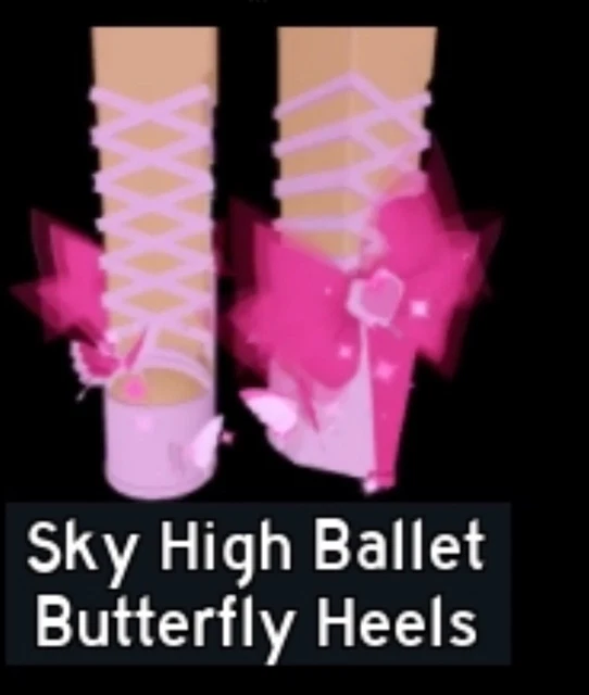 Sky high ballet butterfly heels hot sale