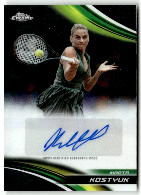 TOPPS CHROME TENNIS 2025 Marta Kostyuk CA-MKK Sport Trading Card