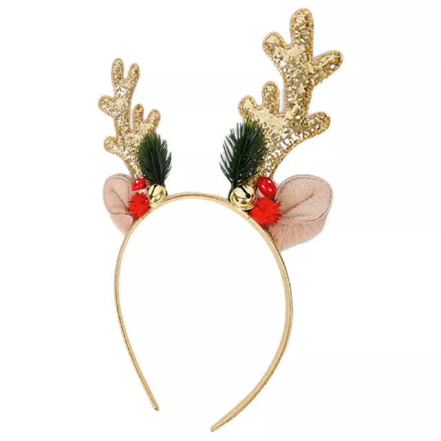 Reindeer Ears Headwear Antler Dress Headband Christmas Cosplay