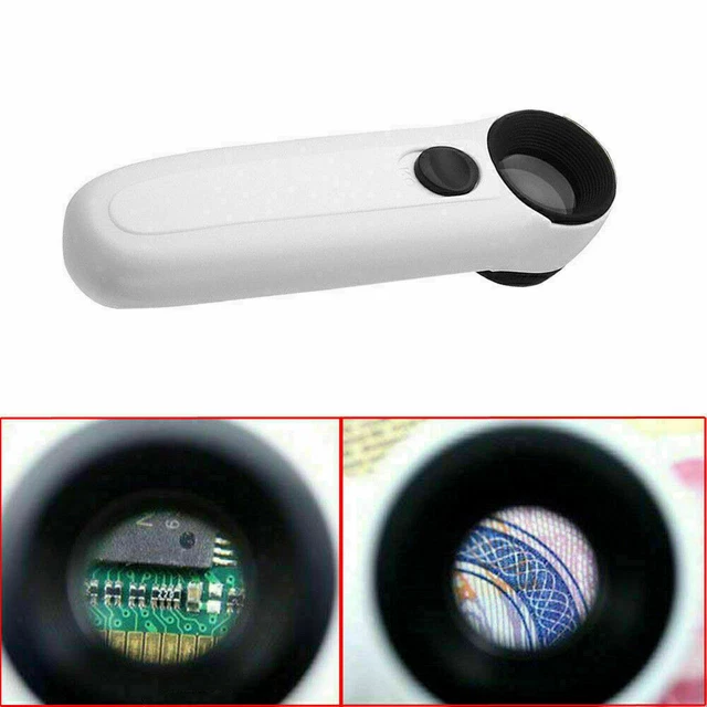 40X Magnifier Magnifying Eye Jewelry Glass Jeweler Loop LED w LoupeA2X7 2 L9C9