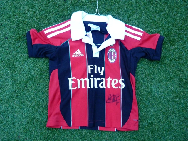 Écharpe AC Milan Signée Par Cafu - Supporters Ultras, Football Italien - Produit D'Italie