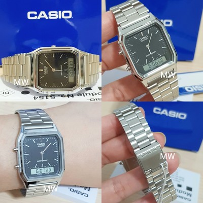 casio retro silver