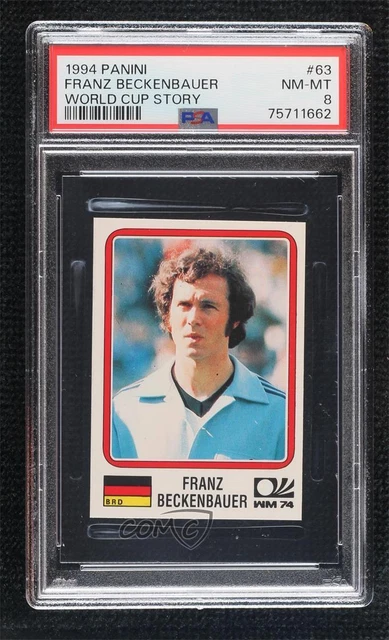 1994 Panini World Cup Story Album Stickers Sonric's Back Franz Beckenbauer PSA 8