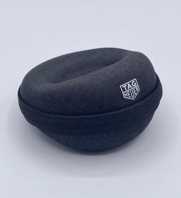 Custodia Da Viaggio Per Orologi TAG Heuer - Pouch Rotonda Con Cerniera - Nero/Grigio