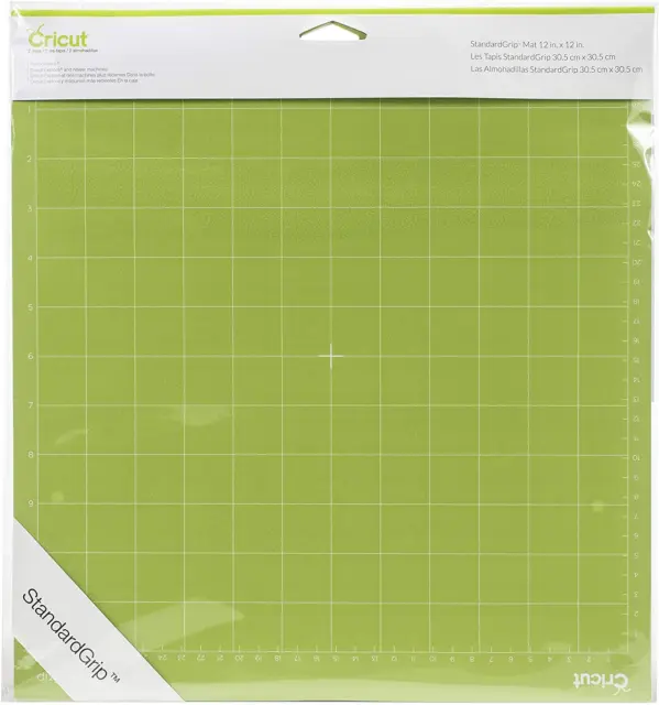 Cricut Standardgrip Machine Cutting Mats 12In X 12In, Reusable for Crafts