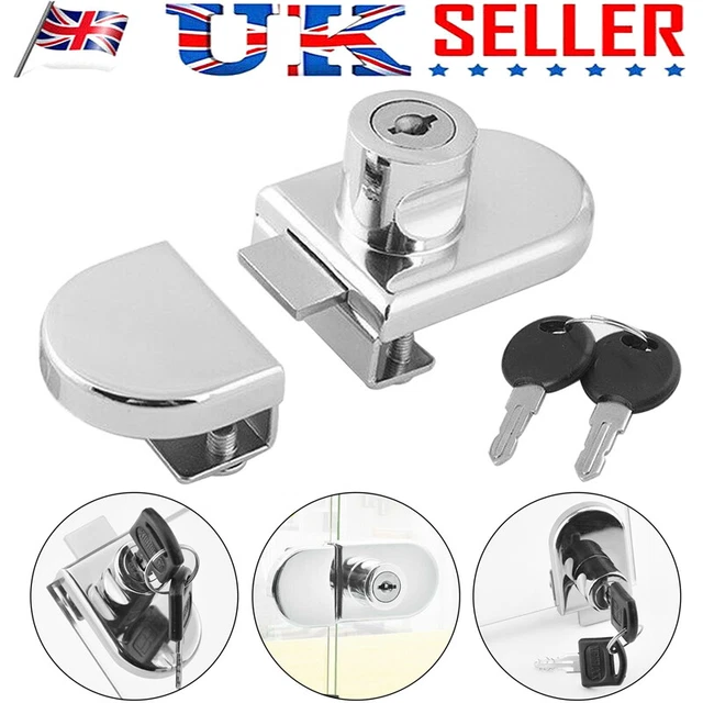 GLASS DOOR DOUBLELATCH Lock Security Display Showcase Lock