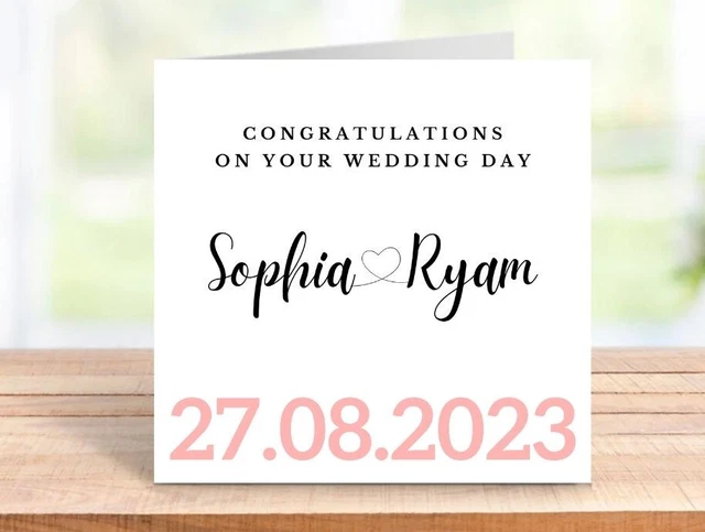 Twizler Hochzeitskarte Mit Kolibri-Design – 'On Your Wedding Day' Für Braut & Bräutigam