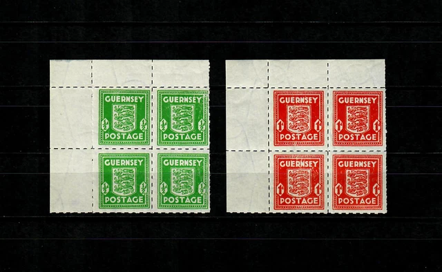 Guernsey: MiNr. 4-5, postfrisch, **, Eckrand VE1
