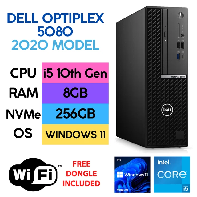 Desktop Computer Dell OptiPlex 5080 SFF Desktop - Renewed Intel
