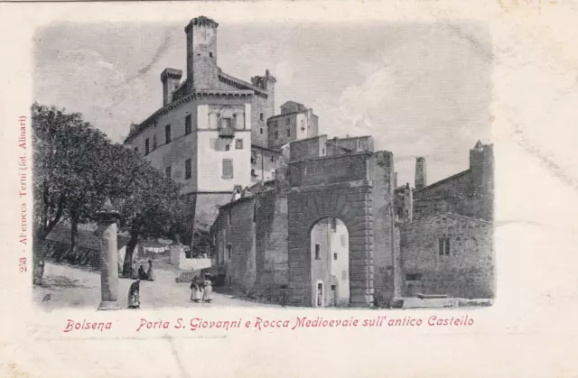 C18668-Lazio, Bolsena, Porta S. Giovanni E Rocca Medioevale Sull'antico Castello