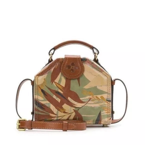 Patricia Nash Marina Crossbody Bag in Palm Leaves