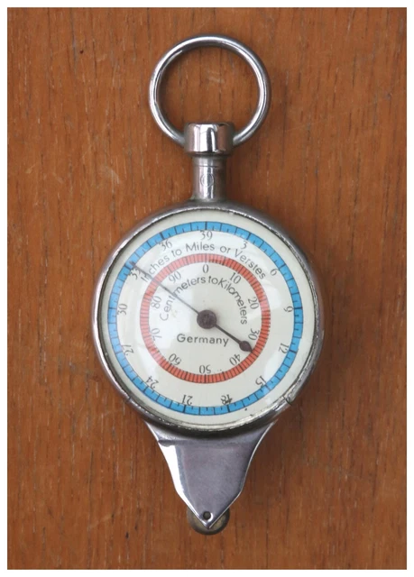 VINTAGE OPISOMETER MAP Measure Wheel and Compass. Made in Germany. $12.