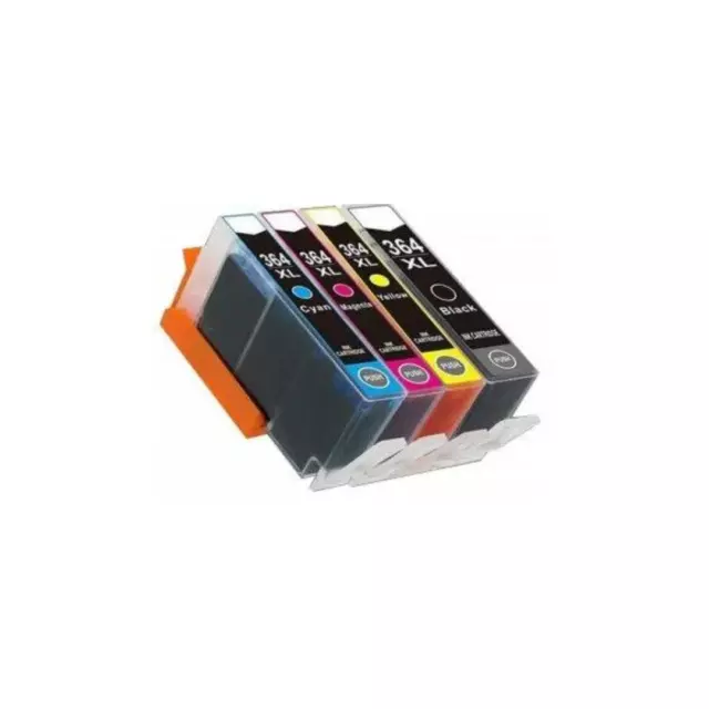 4 Cartucce 364 Xl Compatibile Per Hp  Con Chip Photosmart 6510 6520 5520 B209A