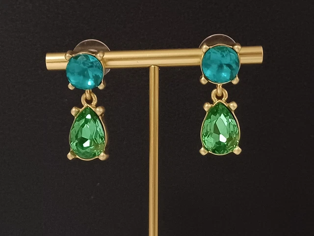 Boucles D'oreilles Oscar De La Renta à Cœur Blanc Effet Perle - Neuf Avec étiquettes, Plaqué Or Jaune