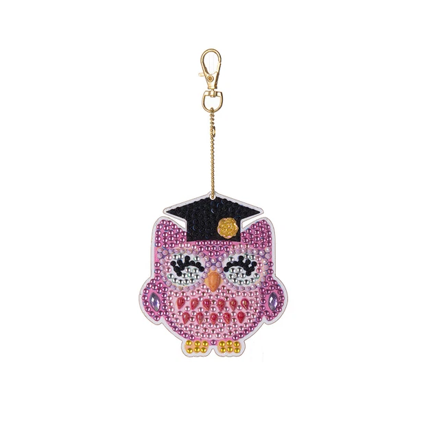 Cartoon Diamond Painting Keychain DIY Luminous Key Ring Pendant (DSK044) FS2#