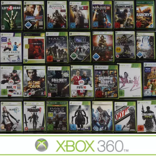 XBOX 360 Spiele-Wahl 🎮 Action 🚨 Sport 🏃‍♀️🏃 Racing 🏁 Shooter 💣