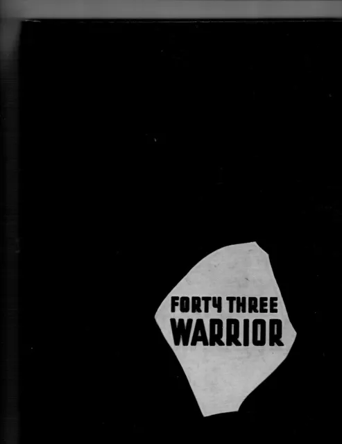 1943 Washington High School Yearbook, Warrior, Sioux Falls, South Dakota