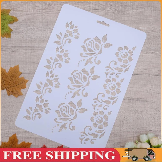 DIY Craft Layering Stencils Templates Painting Scrapbooking Paper Cards ~