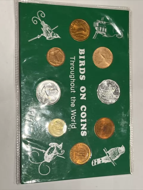 N031 Birds On Coins World Green World Coin Collection