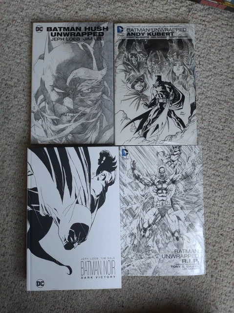 DC Comics HC Lot x4: Batman Unwrapped & Noir   RIP Hush Dark Victory Andy Kubert 2