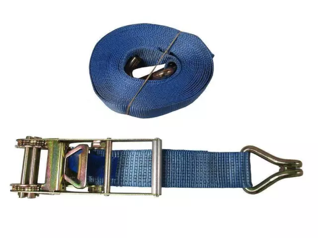 Ratchet Straps With Claw Hooks 75mm x 10Ton Heavy Duty (Various Lengths)