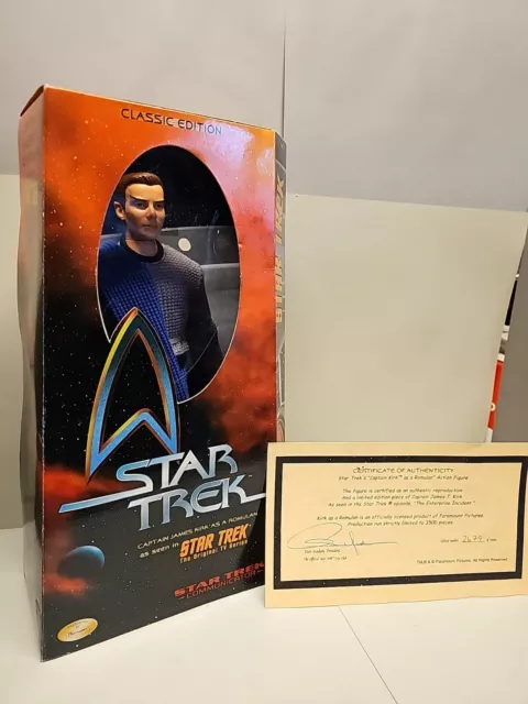 STAR TREK CLASSIC EDITION CAPTAIN JAMES KIRK AS A ROMULAN 12 INCH with COAuth