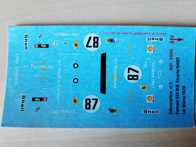 Miniature Ferrari 512 1/18 CMR M No.12 N.A.R.T. 24h Le Mans 1971 - Foto 7